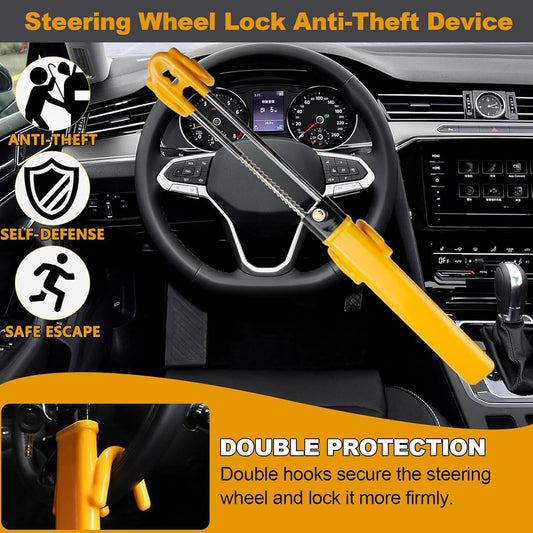 Car Steering Wheel Lock HEAVY DUTY High Security Anti Theft Hook Van Hook Crook