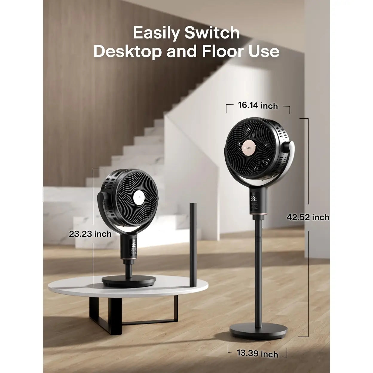 10" Smart WiFi Standing Fan with Remote