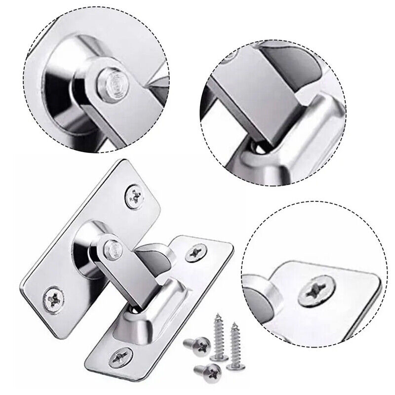 90 Degree Stainless Steel Latch Safety Right Angle Lock Catch Door Sliding