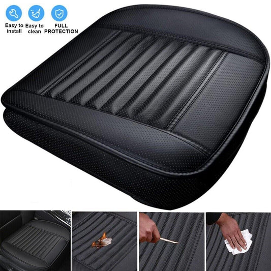 1Pcs 3D Car Front Seat Cover Pad Full Surround PU Leather Chair Cushion Mat