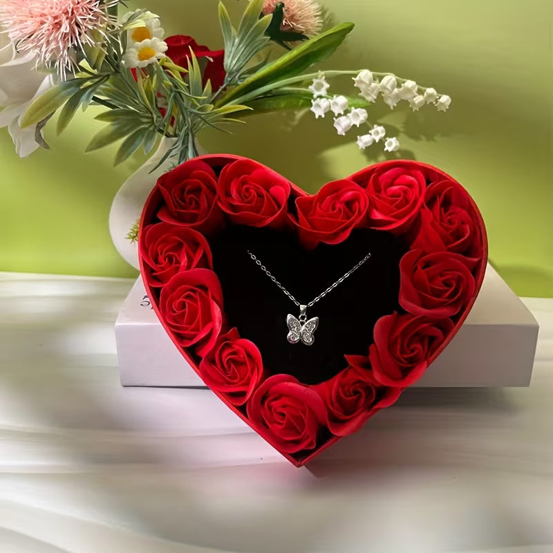 Valentine's Day Rose Decoration Gift Box (Accessories Excluded)