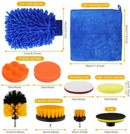 30PCS Car Detailing Wash Brush Set For Interior Exterior Wheels Car Cleaning Kit