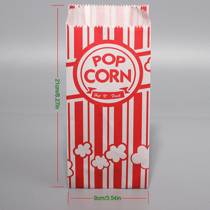 50pcs Popcorn Paper Bags Birthday Movie Night Party Supplies Treat Bags