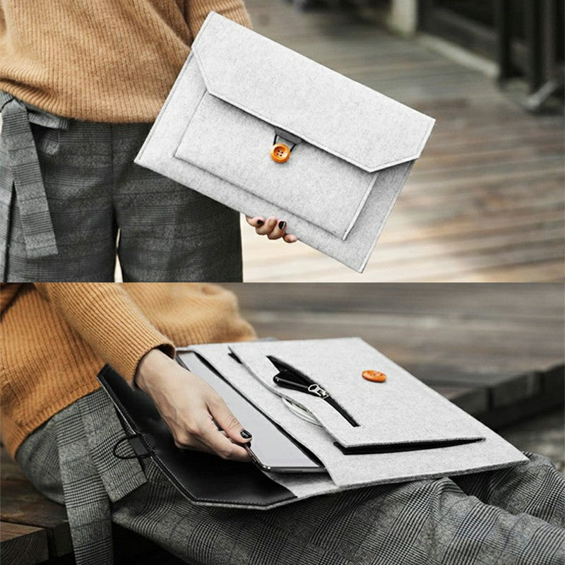 Felt Laptop Sleeve Protective Case for 13-Inch MacBook Pro/iPad