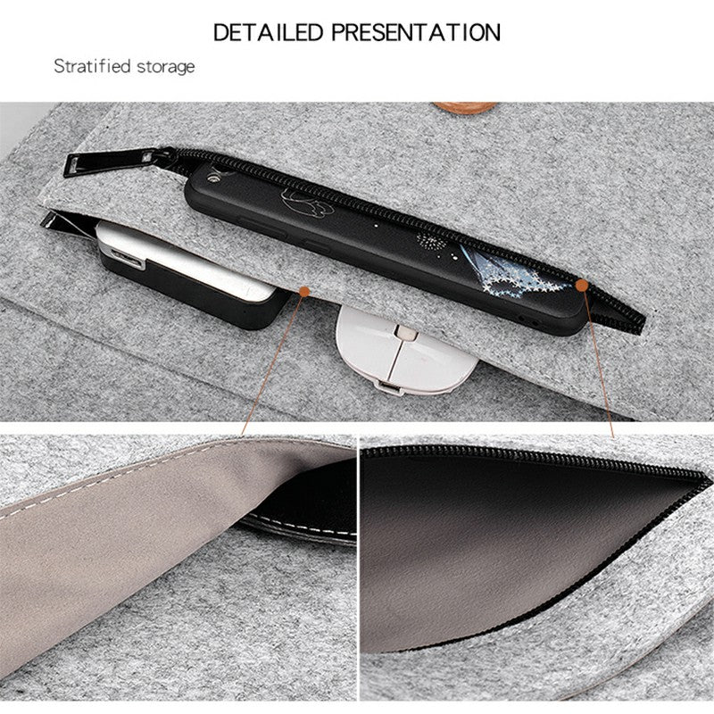 Felt Laptop Sleeve Protective Case for 13-Inch MacBook Pro/iPad