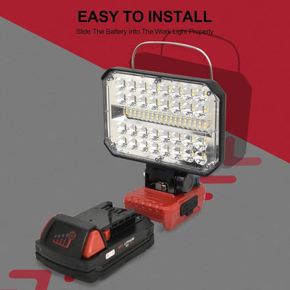 LED Work Light Cordless For Milwaukee M18 18V Battery USB Port Outdoors Lamp