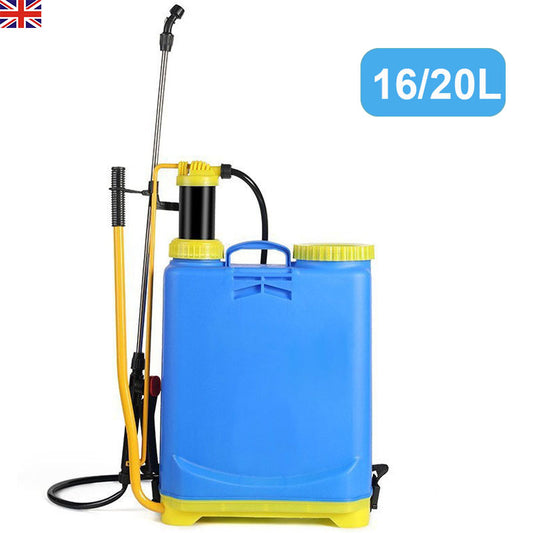 16 20L Knapsack Sprayer Backpack Pressure Manual Garden Weed Killer Sprayers UK
