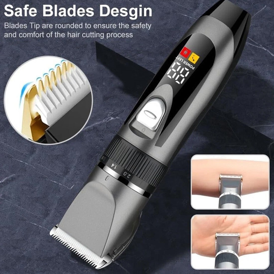 Cordless Hair Clippers For Men - Mens Hair Trimmer Set - Hair Clippers For Men