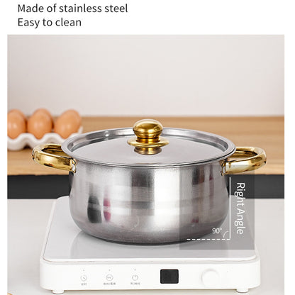 Set of 12 stainless steel Saucepans cookware Cooking Pots set + Spatula Accessory