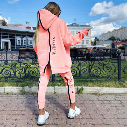 Long Hoodie Pantsuit For Women/Girls in Different Colours UK