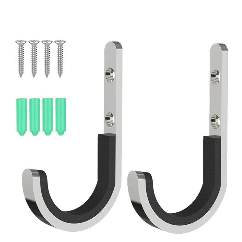 2X Gun Rifle Shotgun Pistol Padded Wall Mounting Hooks Rack Hangers Storage UK