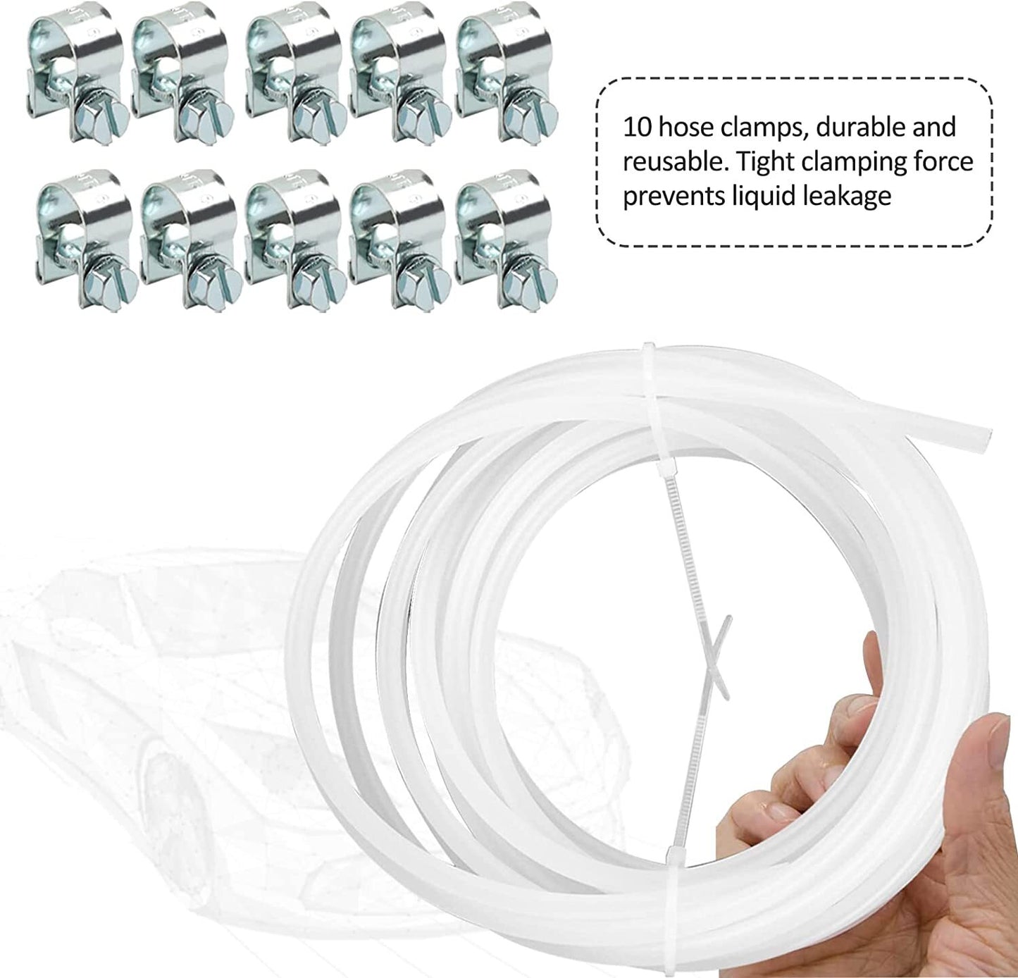 5Meter Fuel Hose Clip Filter Pipe Line Kit For Webasto Eberspacher Heater