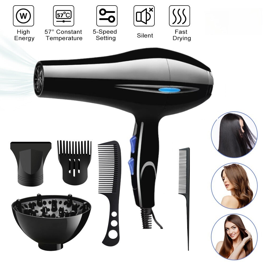 Professional Hair Dryer Fast Drying Ionic Hairdryer With Diffuser Hairdryer UK
