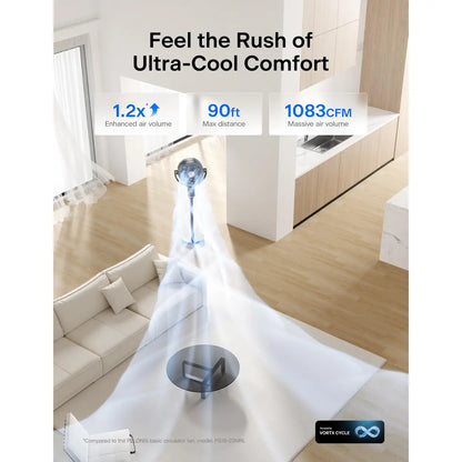 10" Smart WiFi Standing Fan with Remote