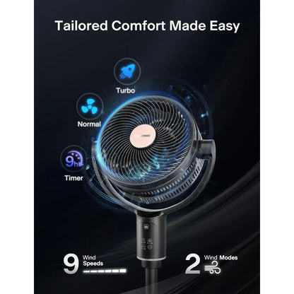 10" Smart WiFi Standing Fan with Remote