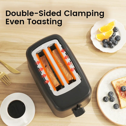 Bread Machine Toaster - Breakfast Machine for Toast, Sandwiches, Bagels, Dual-Sided Multi-Function Light Food Appliance - 6-Level Baking 650W 3D Quick Bake