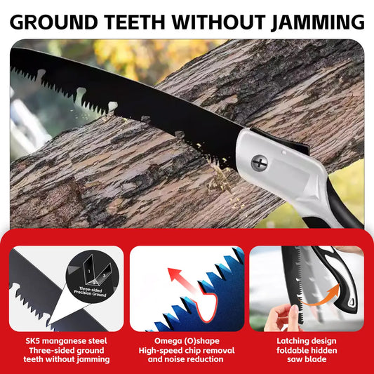 MADLAND Garden Folding Saw: Black and White