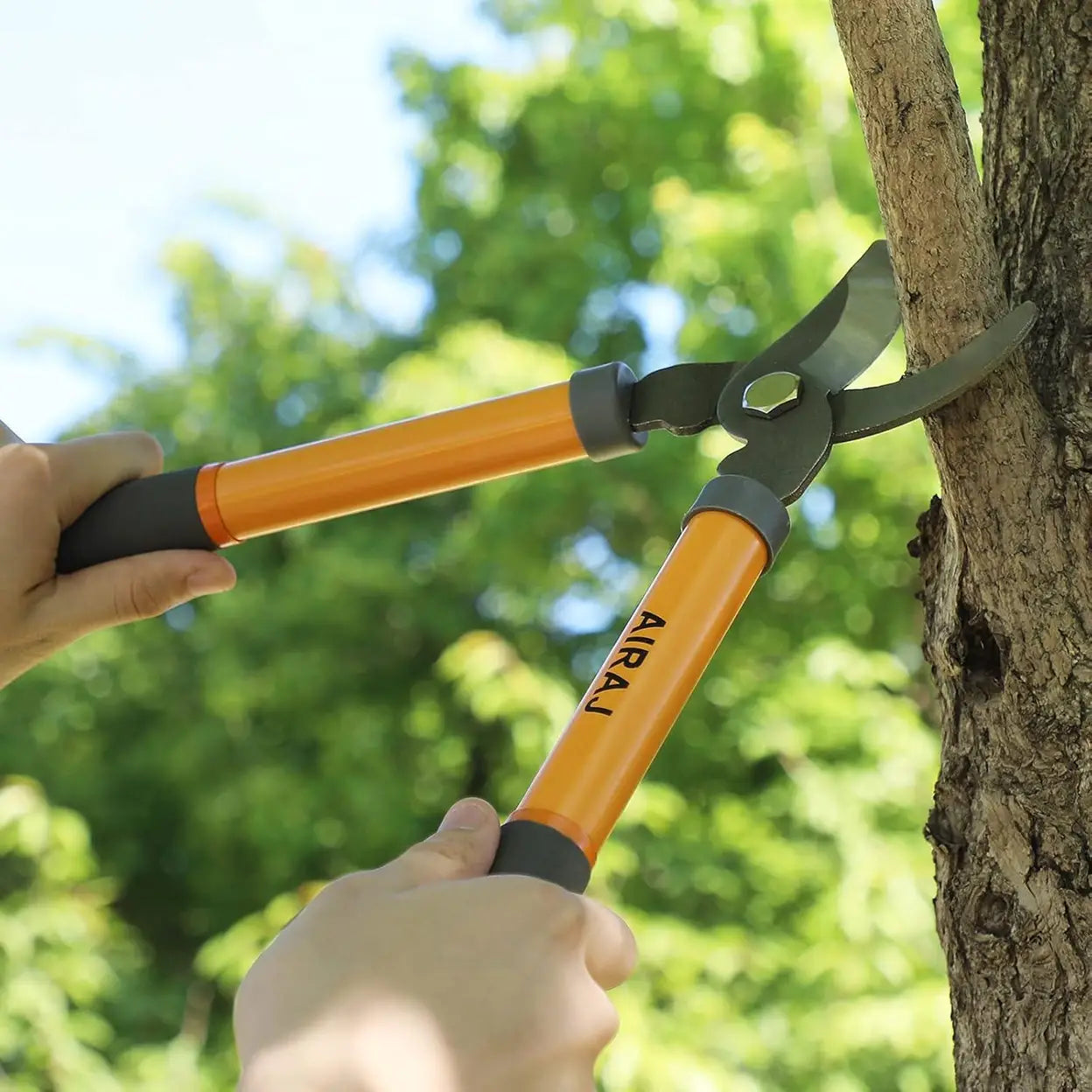 AIRAJ 40cm Tree Loppers, Bypass Garden Lopper with 3.5cm Cutting Capacity