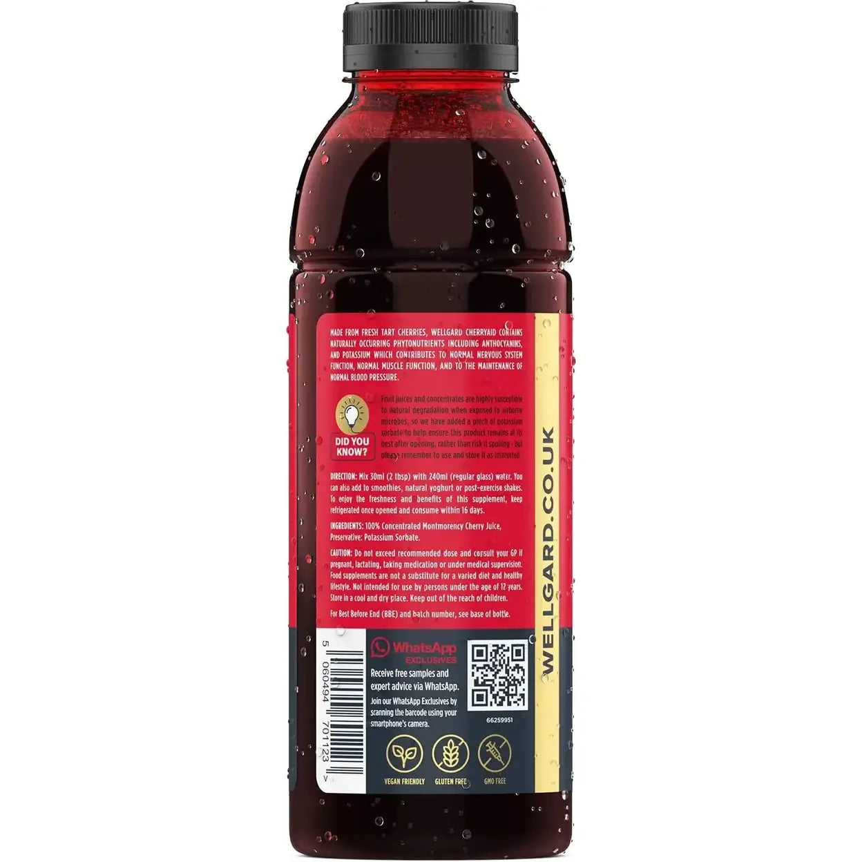 Wellgard Cherryaid Sour Cherry Concentrate Daily Wellness Support Liquid - 500ml
