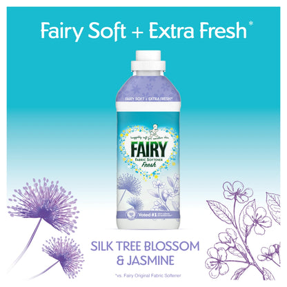 Fairy Fresh Fabric Conditioner Silk Tree Blossom & Jasmine 26 Washes, 858ml