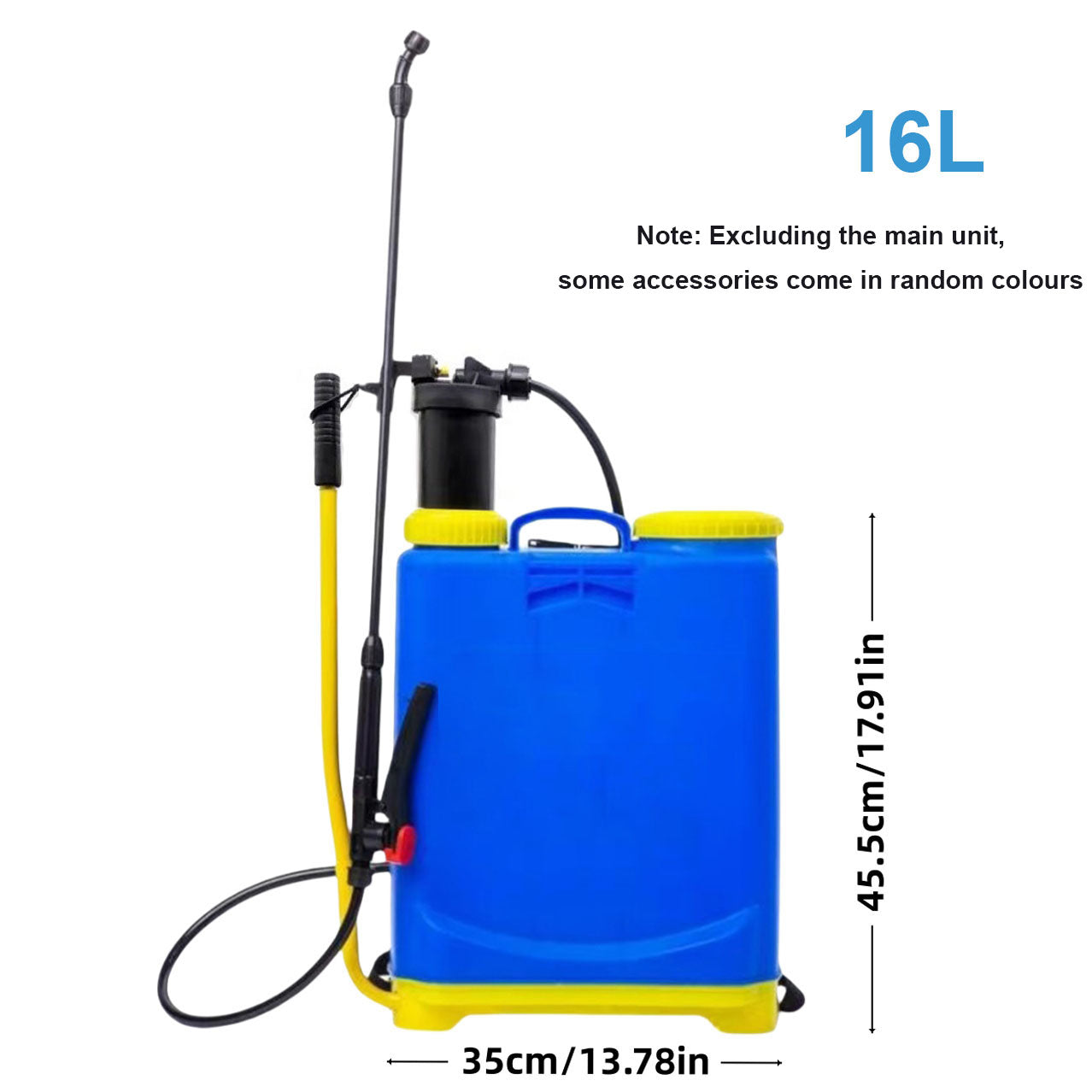 16 20L Knapsack Sprayer Backpack Pressure Manual Garden Weed Killer Sprayers UK