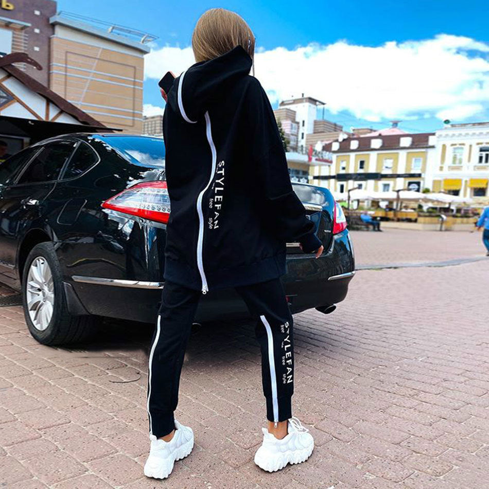 Long Hoodie Pantsuit For Women/Girls in Different Colours UK