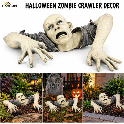 Halloween Crawling Zombie Decoration Outdoor Garden Statue Graveyard Horror Prop for Halloween Decor