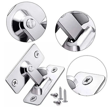 90 Degree Stainless Steel Latch Safety Right Angle Lock Catch Door Sliding