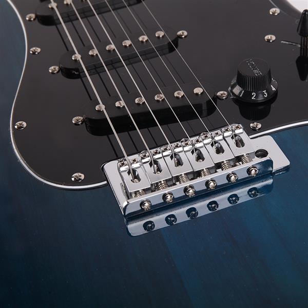 GST Electric Guitar Kit – Dark Blue with Black Pick-guard