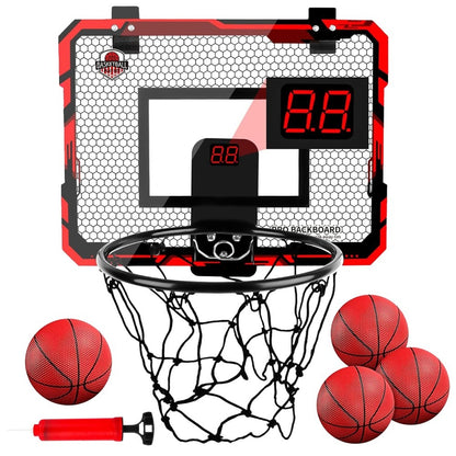 Indoor Basketball Hoop For Kids, Over The Door Mini Basketball Hoops With LED UK