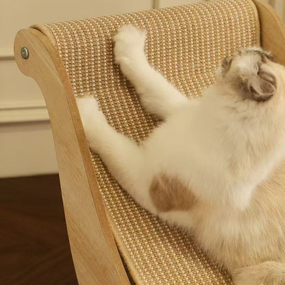 Sisal Cat Lounge Chair Sofa Kitten Hammock Pet Scratching Post Pad Sleep Bed