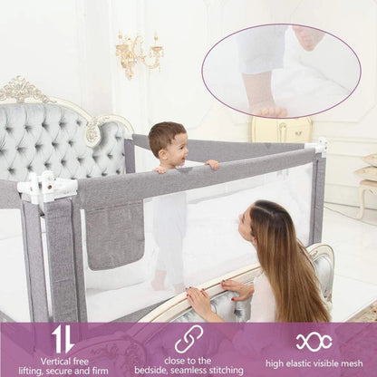 1.5M Bed Safety Guards Folding Children Toddler's Bed Rail Safety Protection NEW