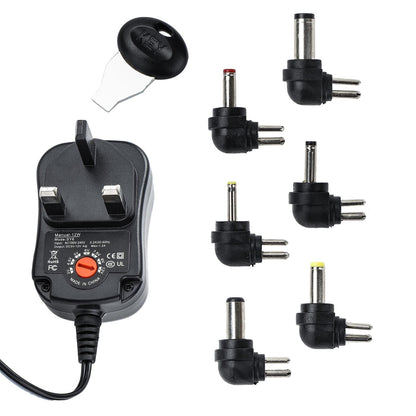 Universal 3 -12V Adjustable Voltage Adaptor Charger USB AC DC Power Supply Adapter