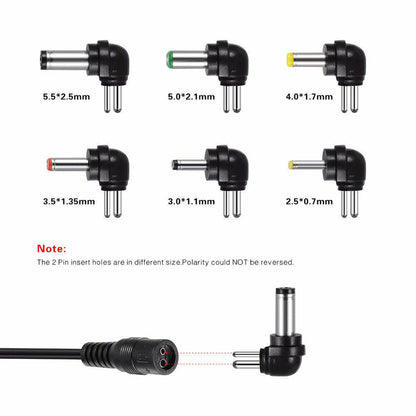 Universal 3 -12V Adjustable Voltage Adaptor Charger USB AC DC Power Supply Adapter
