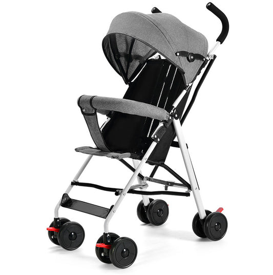 Foldable Baby Stroller Pram Pushchair With Sunshade Foot Brake Buggy Travel UK