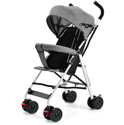 Foldable Baby Stroller Pram Pushchair With Sunshade Foot Brake Buggy Travel UK