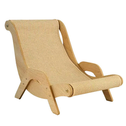 Sisal Cat Lounge Chair Sofa Kitten Hammock Pet Scratching Post Pad Sleep Bed