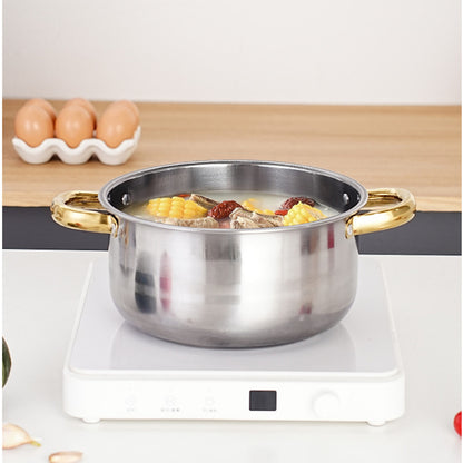 Set of 12 stainless steel Saucepans cookware Cooking Pots set + Spatula Accessory
