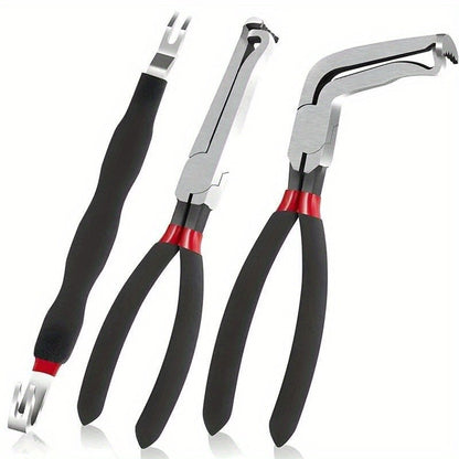 3x Electrical Connector Disconnect Pliers For Cars Automotive Plug Removal Tool