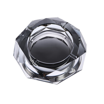The Crystal Ashtray Is Creative And Distinctive. The Crystal Glass Trendy Ashtray Is Light And Suitable For Home Use, Living Rooms And Offices, Office Decor, Home Accessory, Modern Ashtray