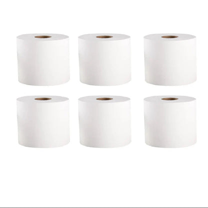 6 Rolls Cleaning Paper White Centrefeed Rolls ( Kitchen and cleaning )