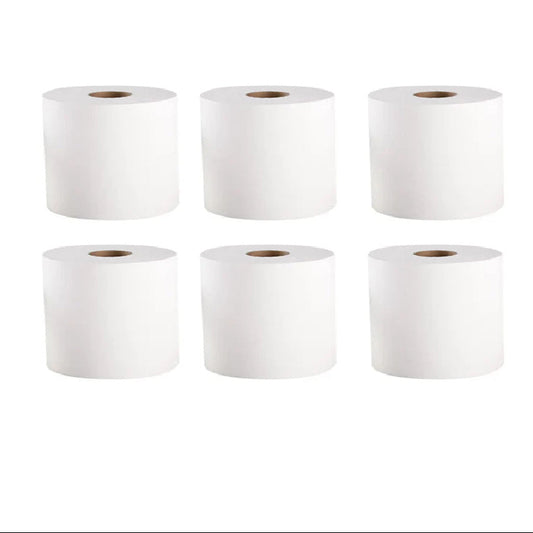 6 Rolls Cleaning Paper White Centrefeed Rolls ( Kitchen and cleaning )