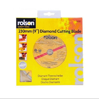 Rolson 230mm Diamond Tipped Blade Dry Cut 24397