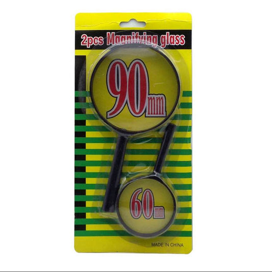 Magnifying Glass 2 Piece Set (90mm & 60mm)