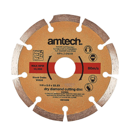 Amtech V0225 Diamond Cutting Disc 4.5 Inch