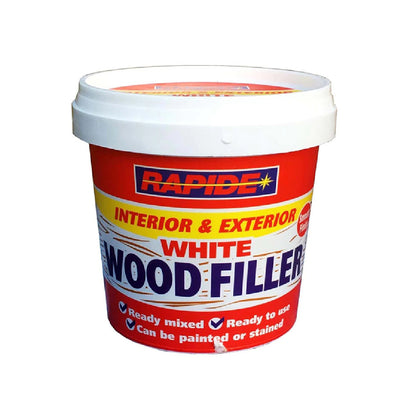 Multi Purpose Interior Exterior White Wood Filler 500g