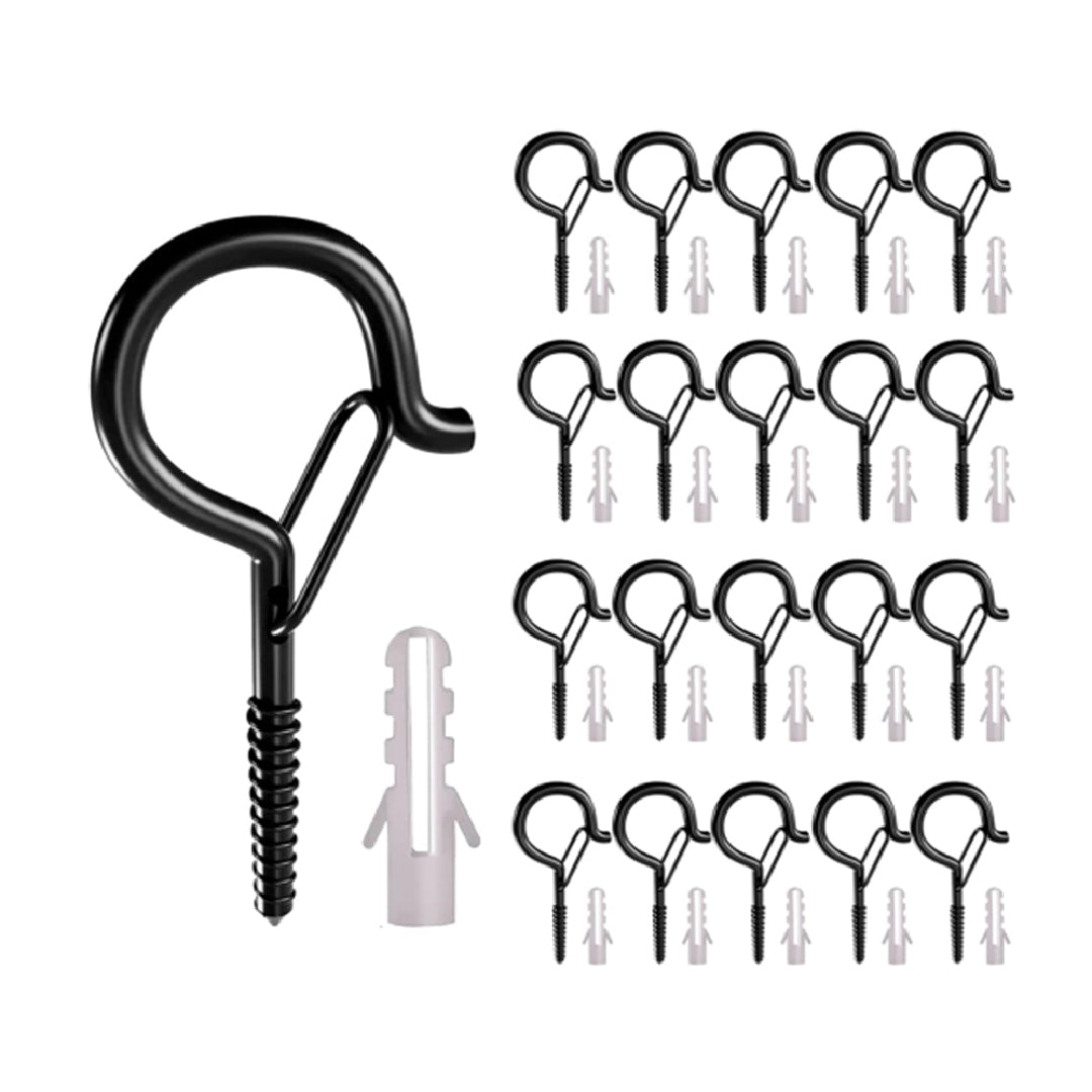 Pack of 20 Q-Hanger Metal Screw Hook Buckle