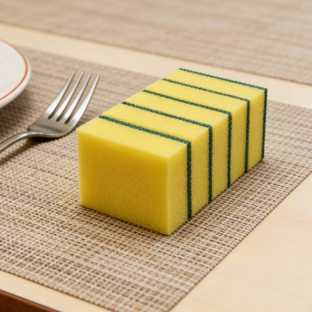 5PCS Dishwashing Sponge Dual Sided Dish  11 x 6cm