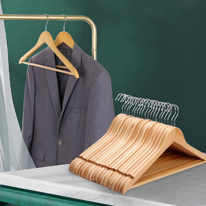 Pack of 20 pcs Wooden Clothes Coat Hangers 44 x 23 cm