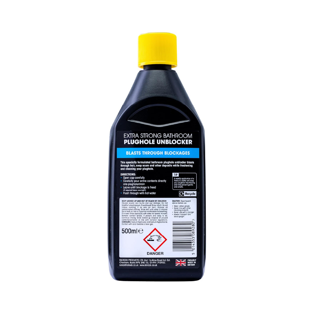 Kilrock Plughole Unblocker Bathroom 500ml